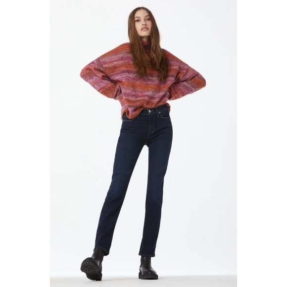 HUDSON JEANS Space Dye Mock Neck Sweater - NWT - Picture 5 of 6